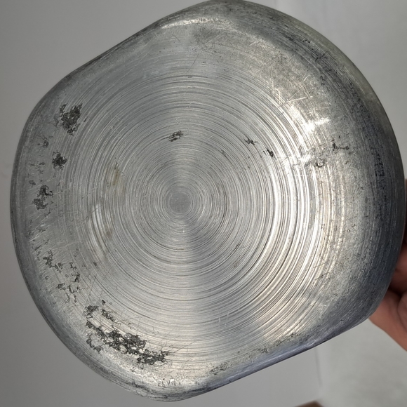 Mid-Century Modern brushed aluminum flour canister - Picture 7 of 10